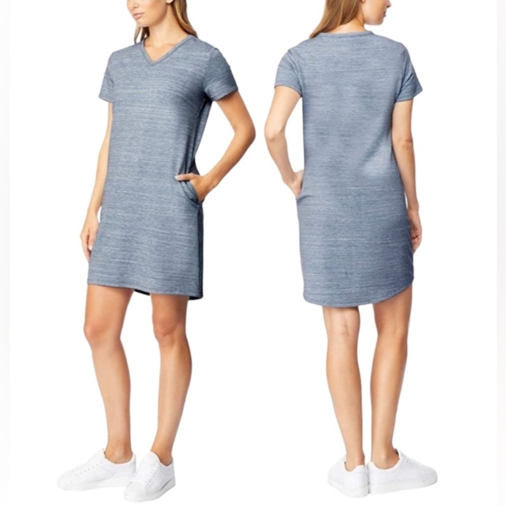 32 Cool Blue/White Heather Dress- Large